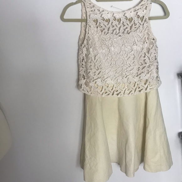 Alice + Olivia Leather Flare mini Dress - Picture 6 of 12